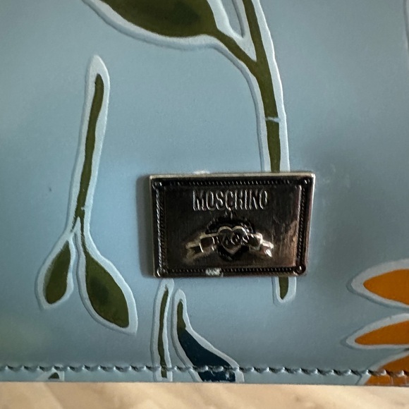 MOSCHINO Mini Structured Floral Shoulder Bag Vintage - Picture 4 of 9
